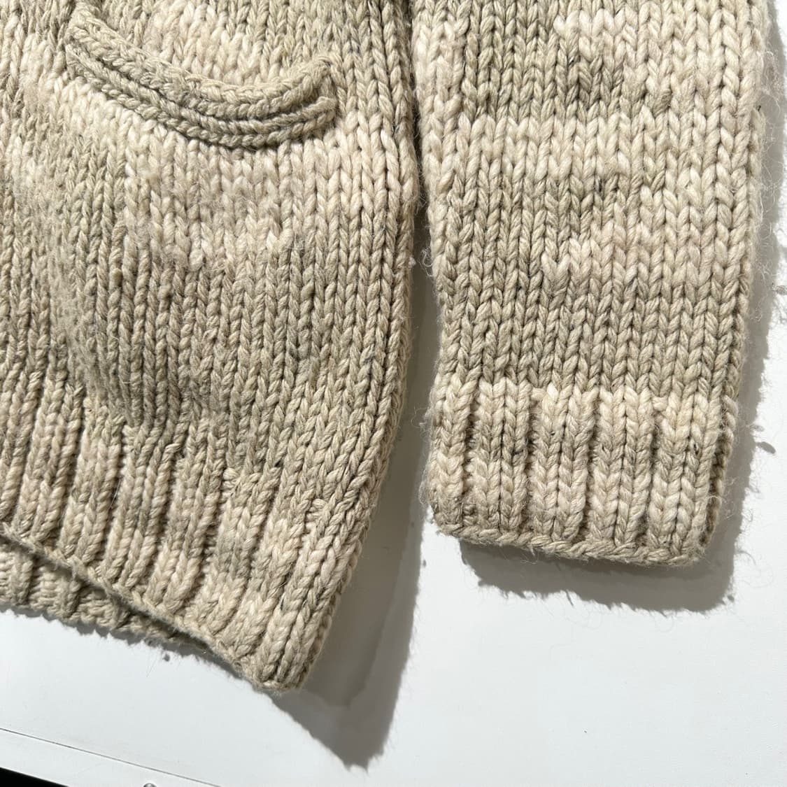 데님 앤 서플라이 랄프로렌 노르딕 코위찬 핸드 니트 숄카라 가디건 상품이미지5