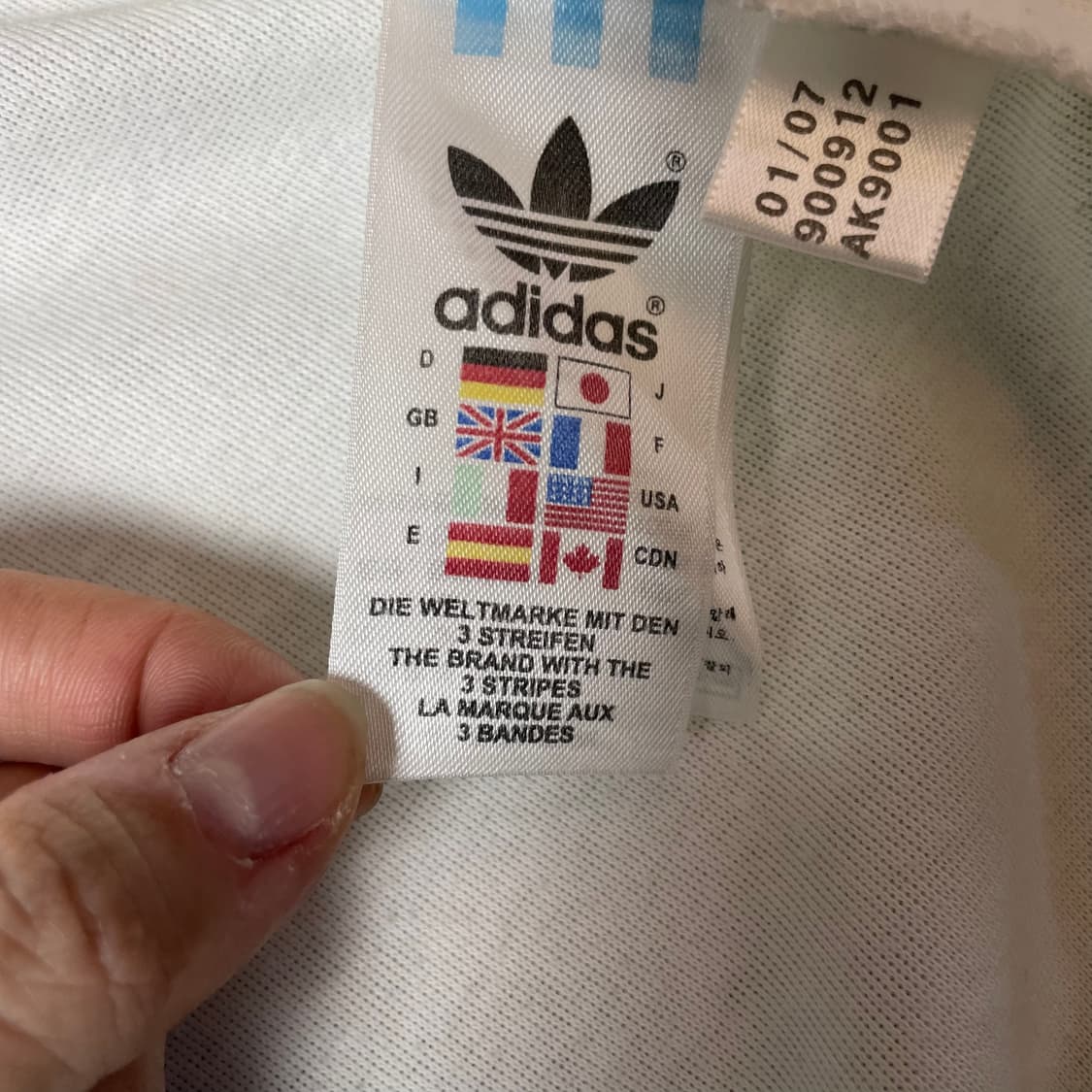 아디다스 이비자 트랙탑 화이트 져지 90 상품이미지5