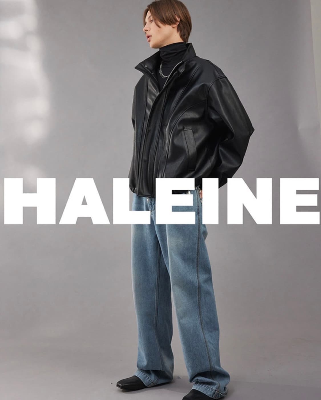 알렌느 에코레더 자켓 L사이즈 상품이미지1