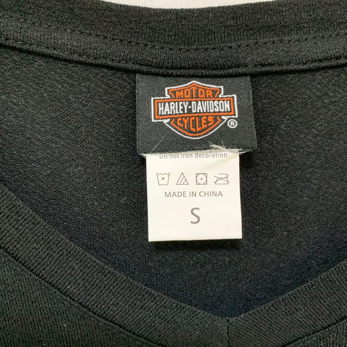 할리데이비슨 y2k 블랙 스컬 큐빅 펑크 프린팅 브이넥 반팔 티셔츠 상품이미지4