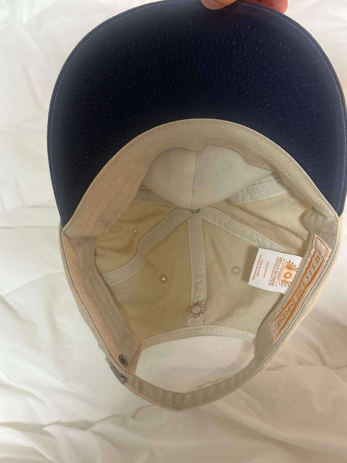 헬로선라이즈 캡모자 네이비/아이보리 상품이미지1