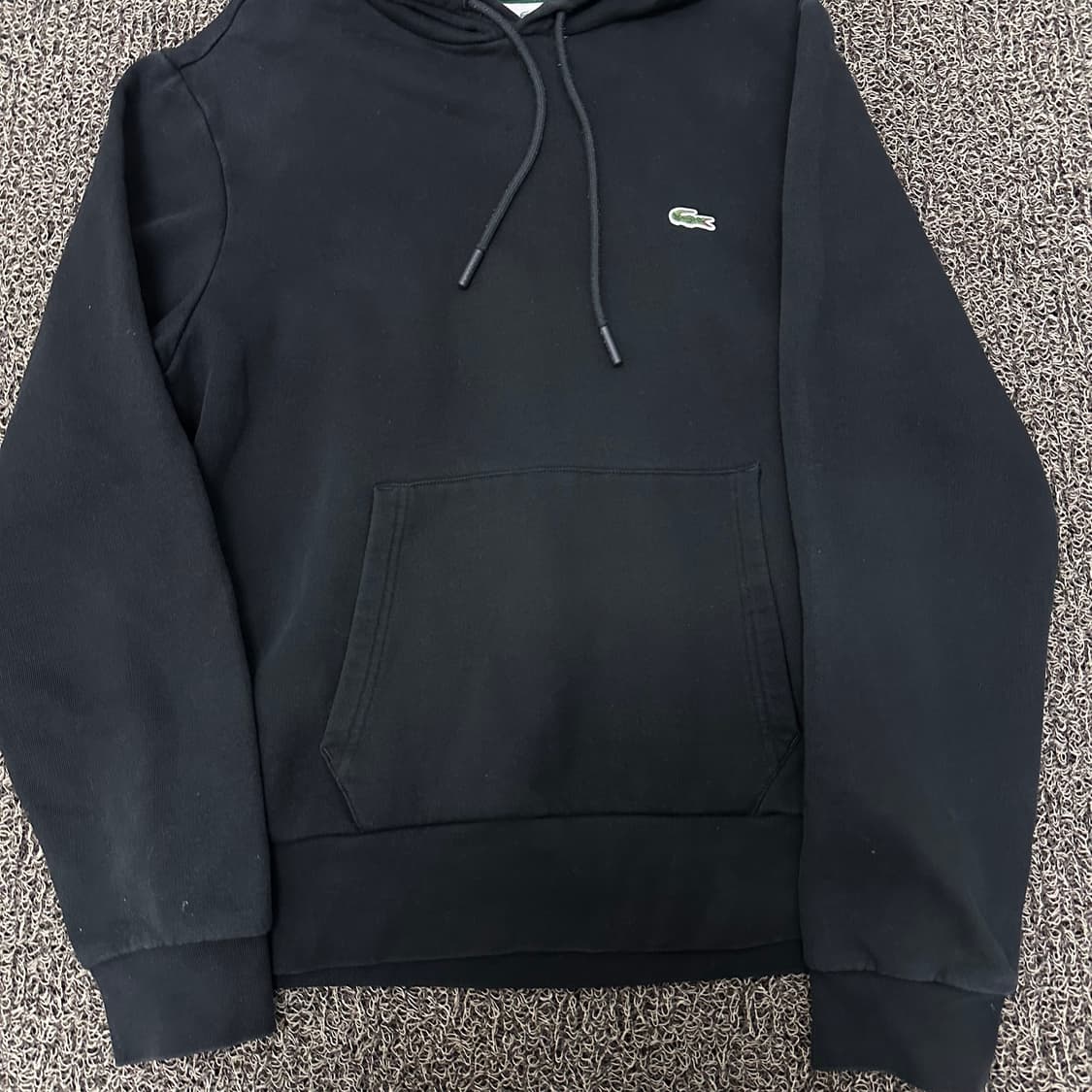 라코스테 기모 후드티셔츠 블랙 M 상품이미지5