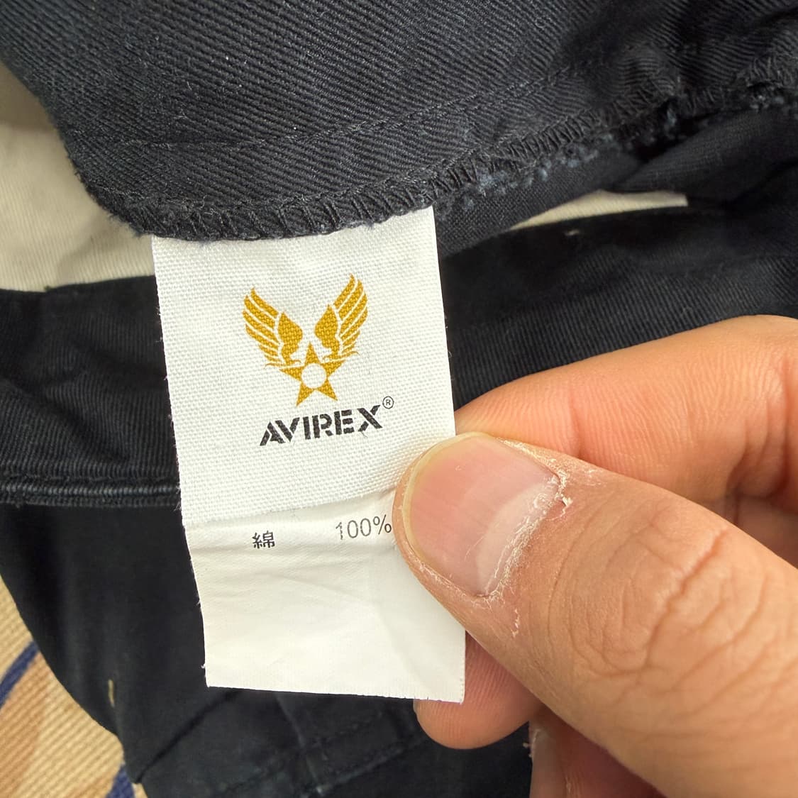 (XL)아비렉스 AVIREX 코튼 카고팬츠(블랙) 상품이미지4