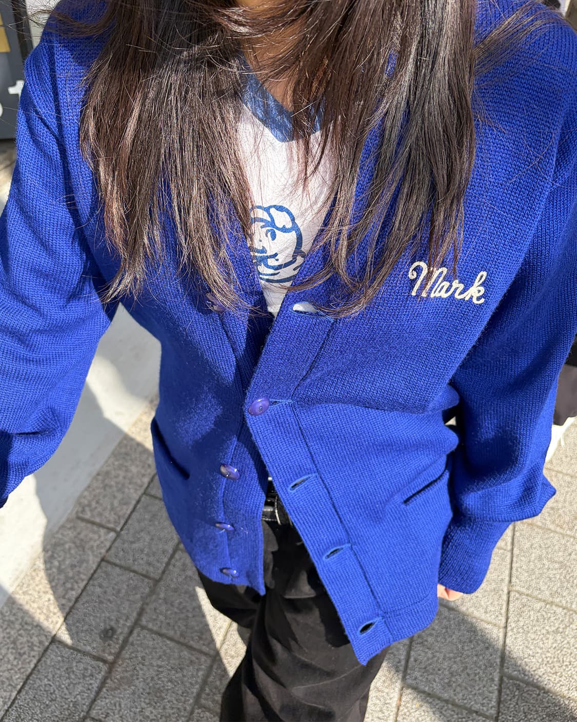 USA 빈티지 울 바시티 가디건 상품이미지4