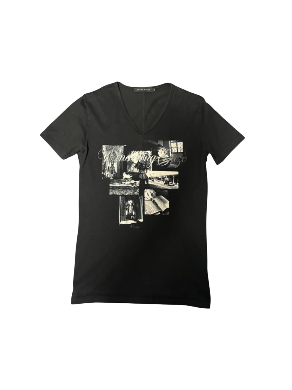 Fuga Printed Design Black T-Shirt 상품이미지1