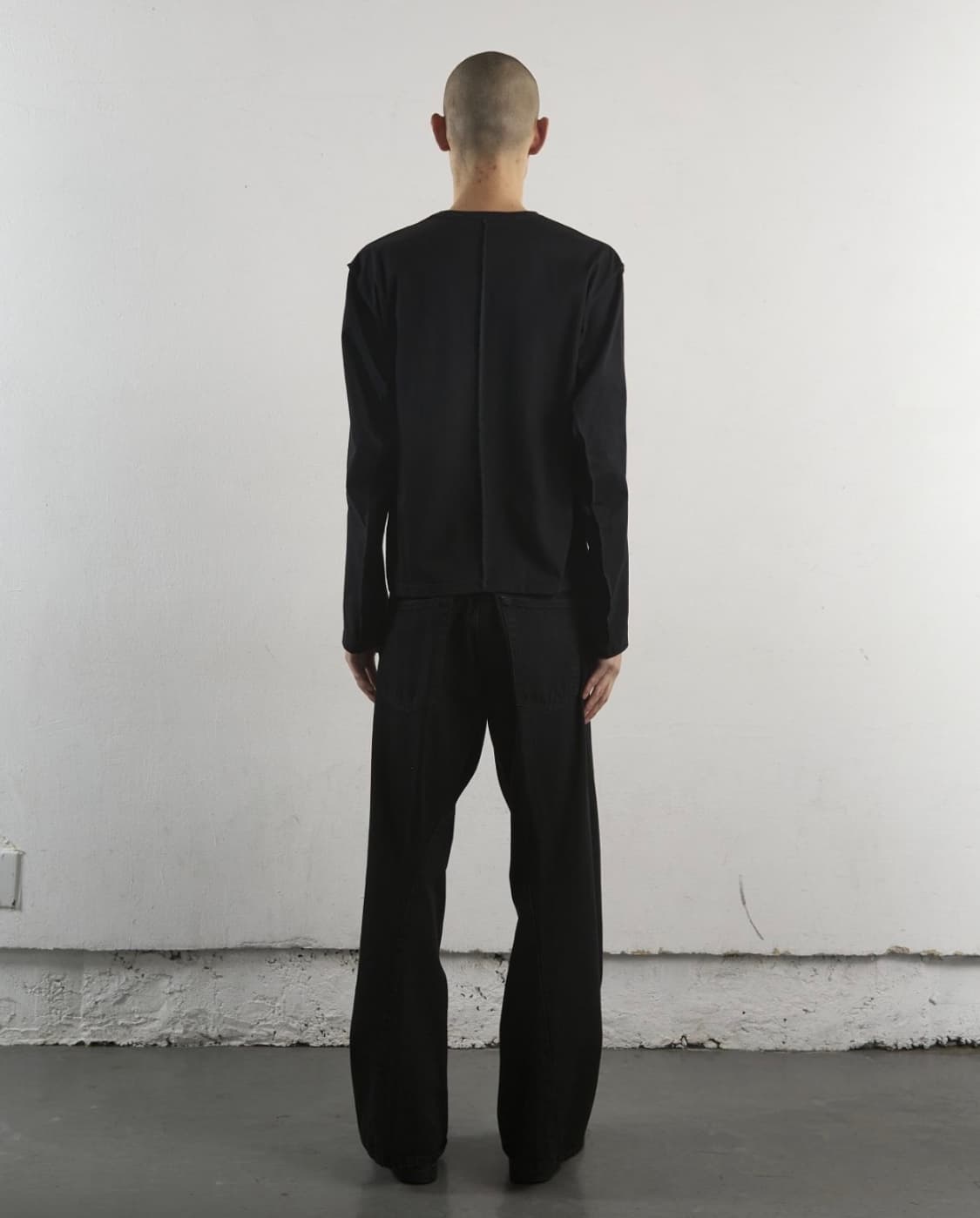 NVRFRGT 트위스트 와이드 페이드 진 상품이미지6