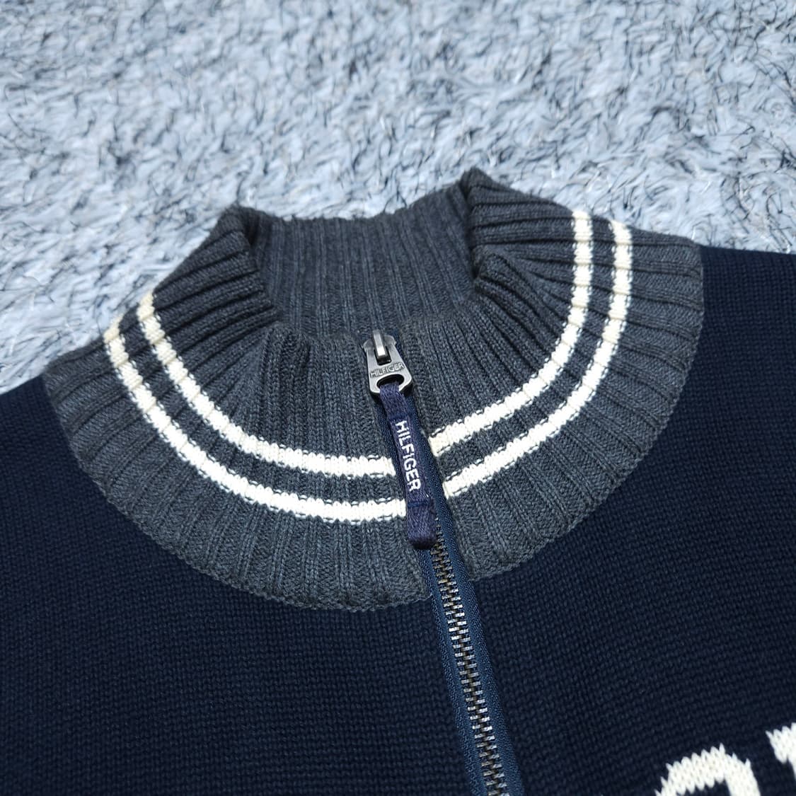 타미힐피거) M 남자 면니트집업 / 왕눈이샵 상품이미지8