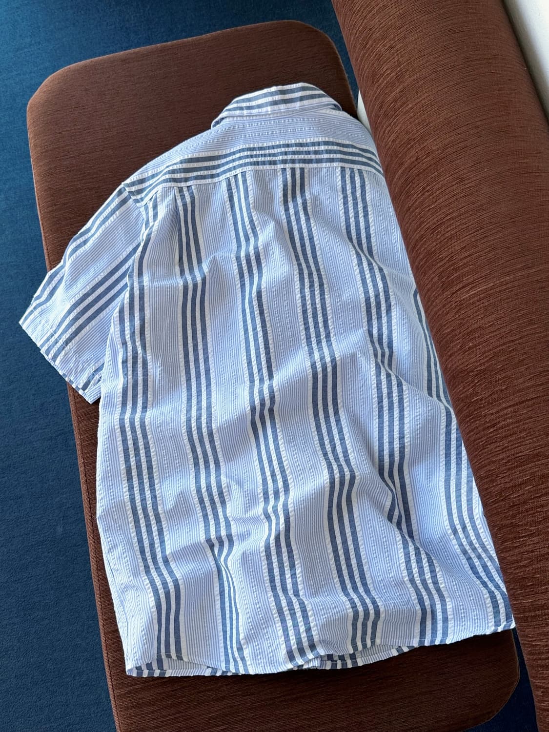 Natural sucker fabric H/S shirt 상품이미지5
