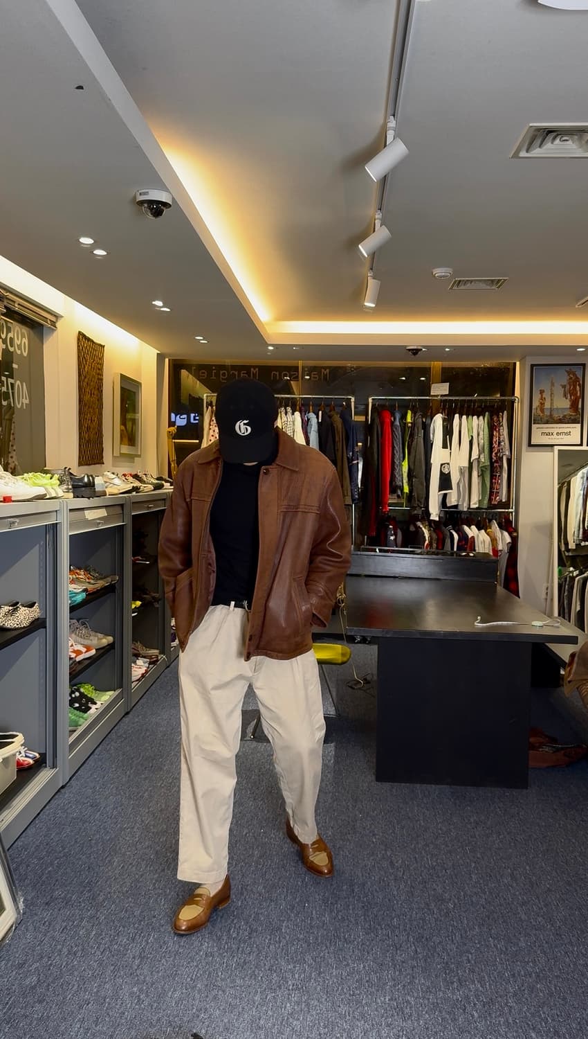 빈티지 오버핏 양가죽 자켓  상품이미지2