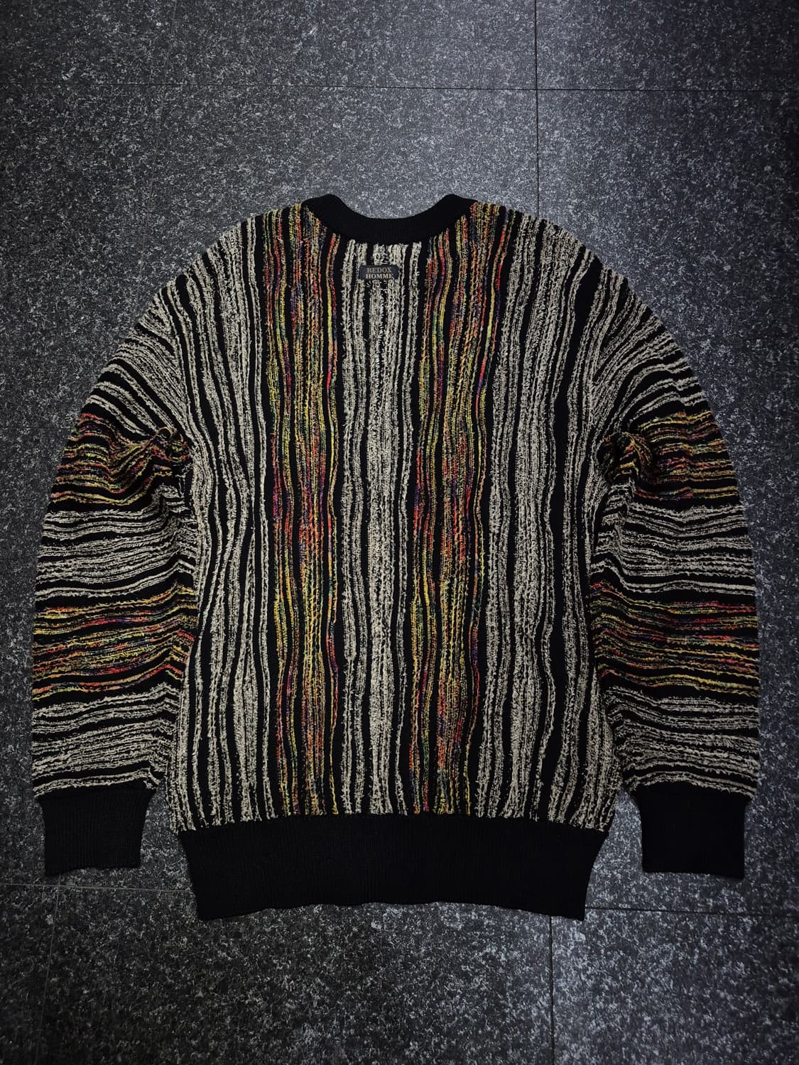 REDOX 레독스 빈티지 스트라이프 패턴 니트 남성 105사이즈 상품이미지2