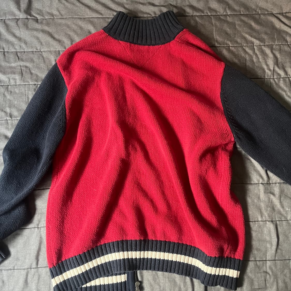 타미힐피거 니트집업 (red) XL 상품이미지3