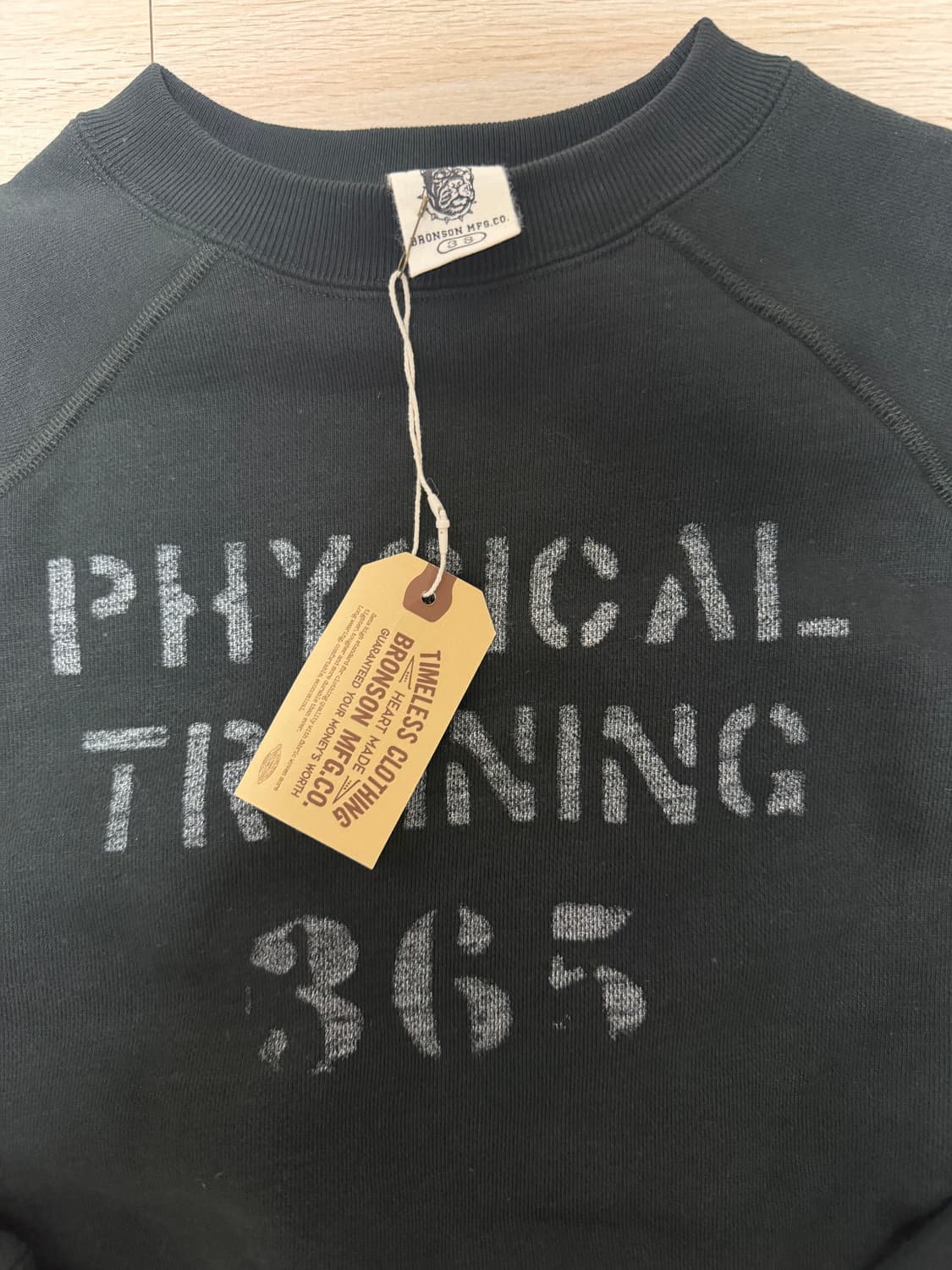 브론슨 피지컬 트레이닝 기모 워싱 맨투맨 38 신품 상품이미지4