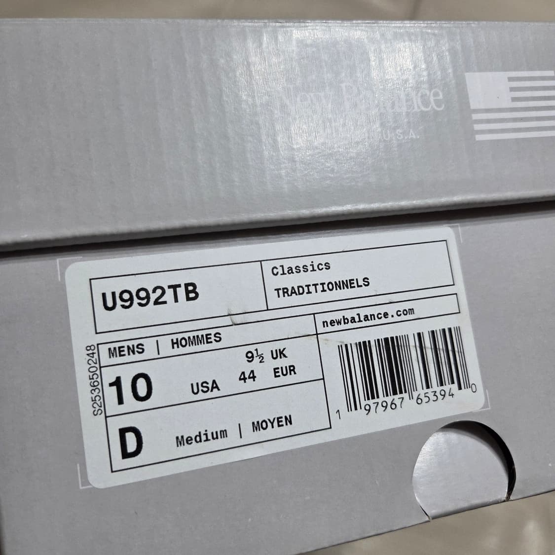 뉴발란스992 코어블랙 280 상품이미지4