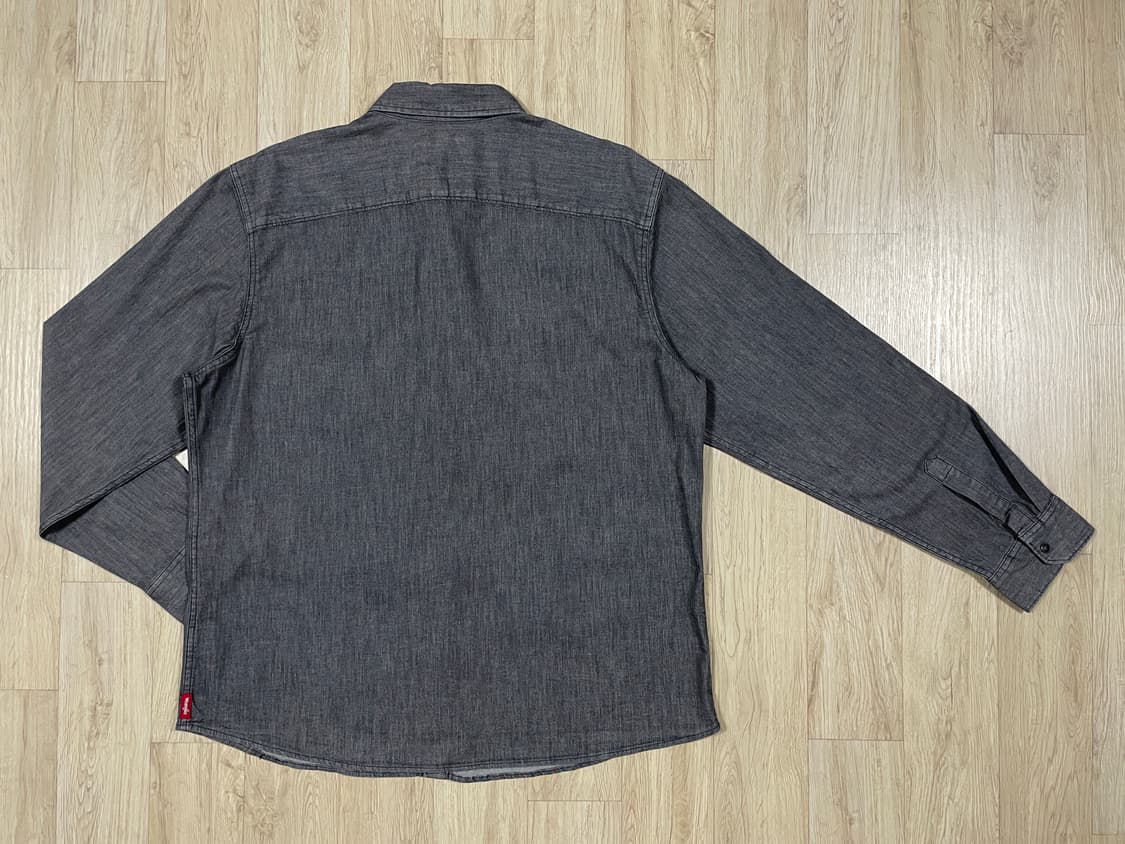 110~) 00's 랭글러 미국판 그레이데님 웨스턴셔츠 상품이미지2