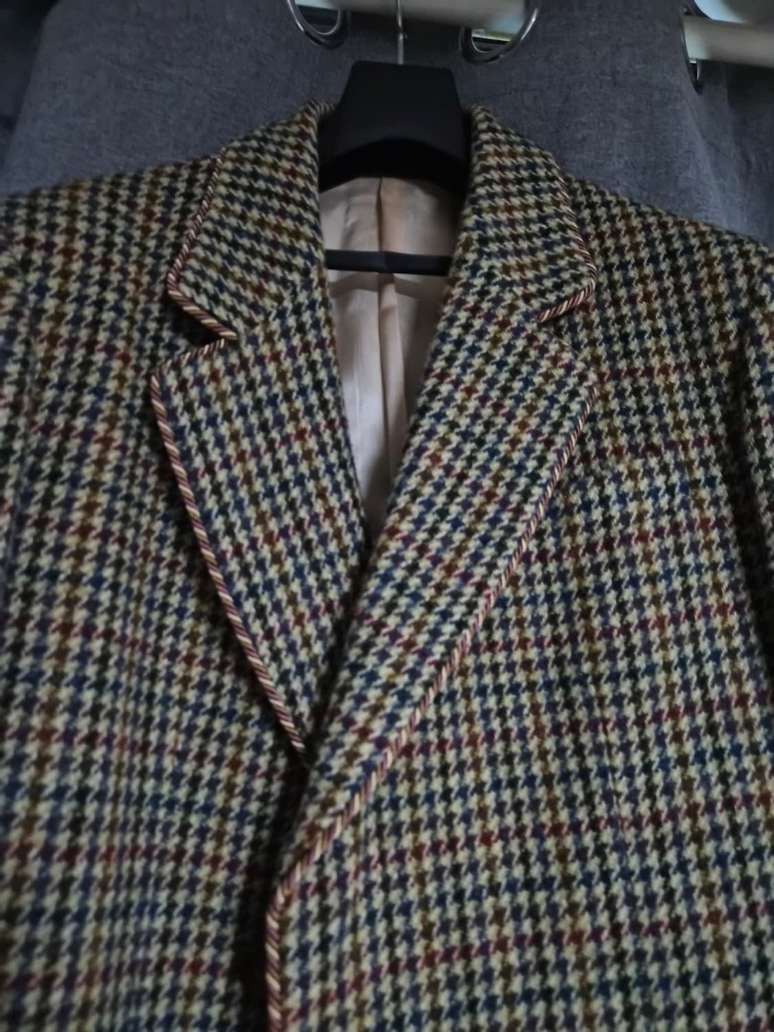 구찌 울 체크 턴업 코트 팝니다 루이비통 프라다 디올 보테가 상품이미지3