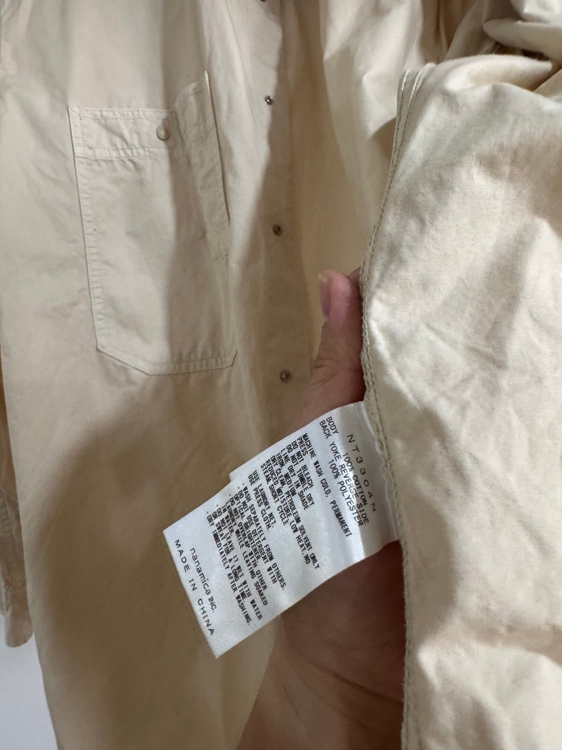 노스페이스 퍼플라벨 by나나미카 윈드셔츠 M사이즈 상품이미지6