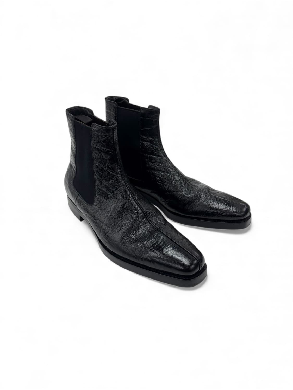 00s Prada Square Toe Boots 상품이미지4