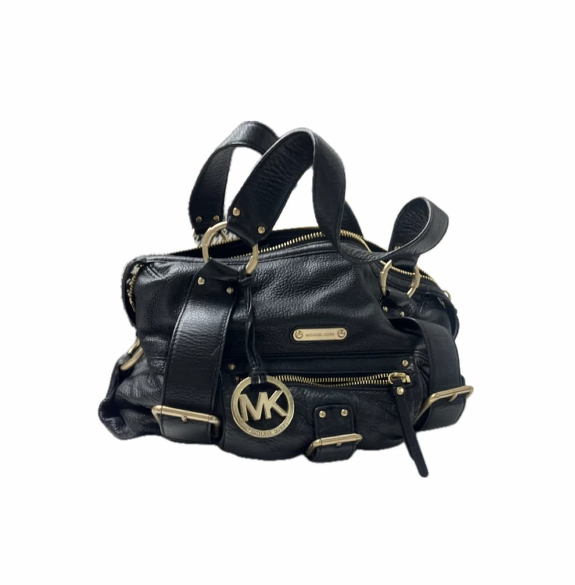 Michael kors 마이클 코어스 블랙 레더 도트백 상품이미지1