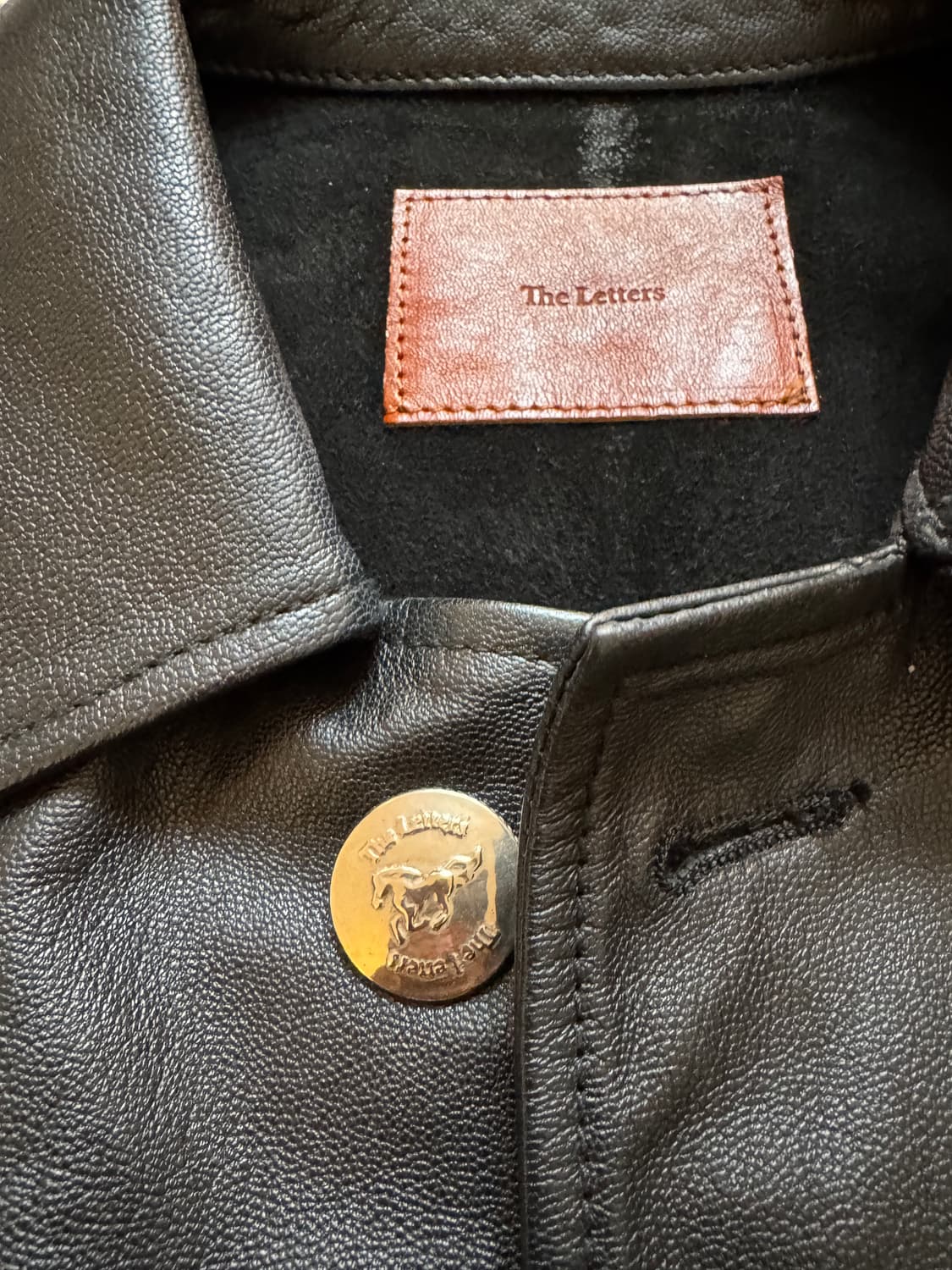 더 레터스 레더 웨스터 콘초 자켓 상품이미지2
