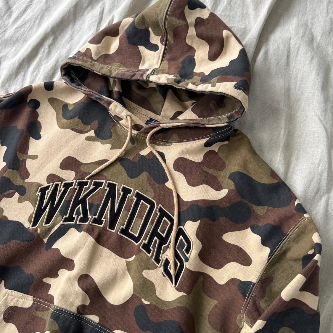 위캔더스 카모 자수 후드 M 상품이미지2