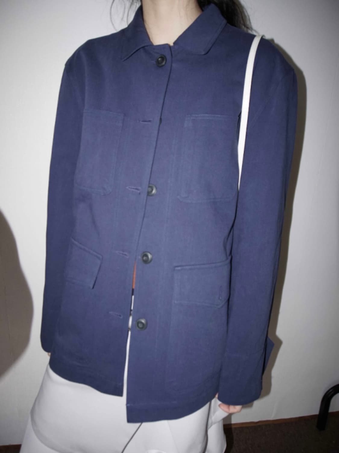 김아홉 코튼 워크자켓 네이비블루 상품이미지2