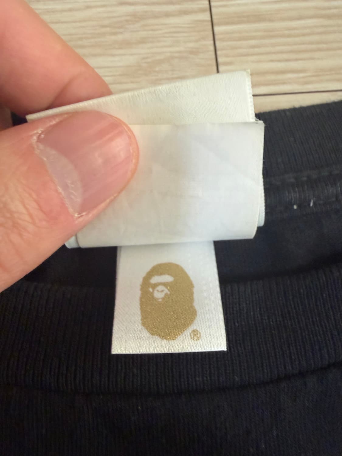 베이프 재팬 롱슬리브 블랙 상품이미지6