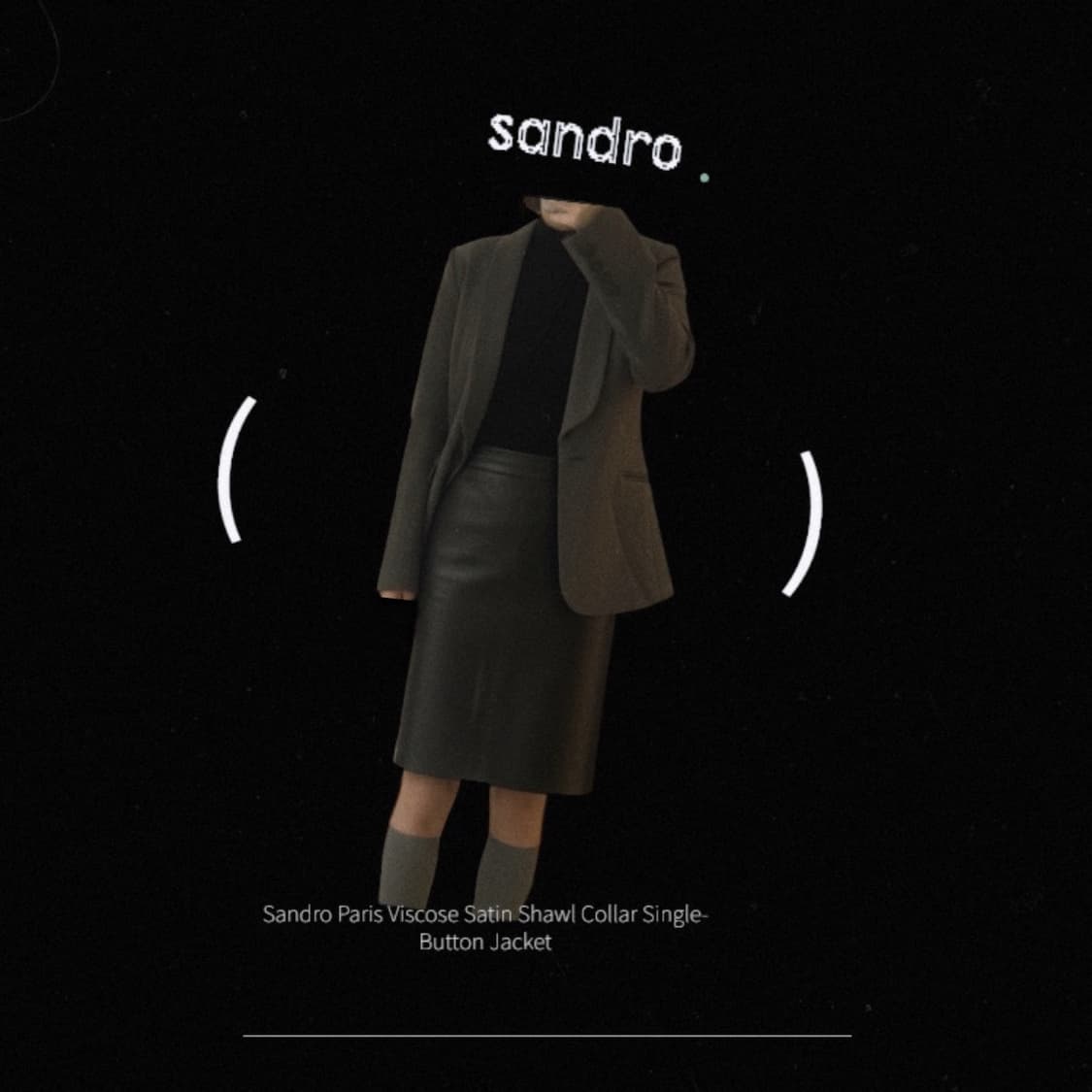 Sandro 비스코스 새틴 자켓 상품이미지8