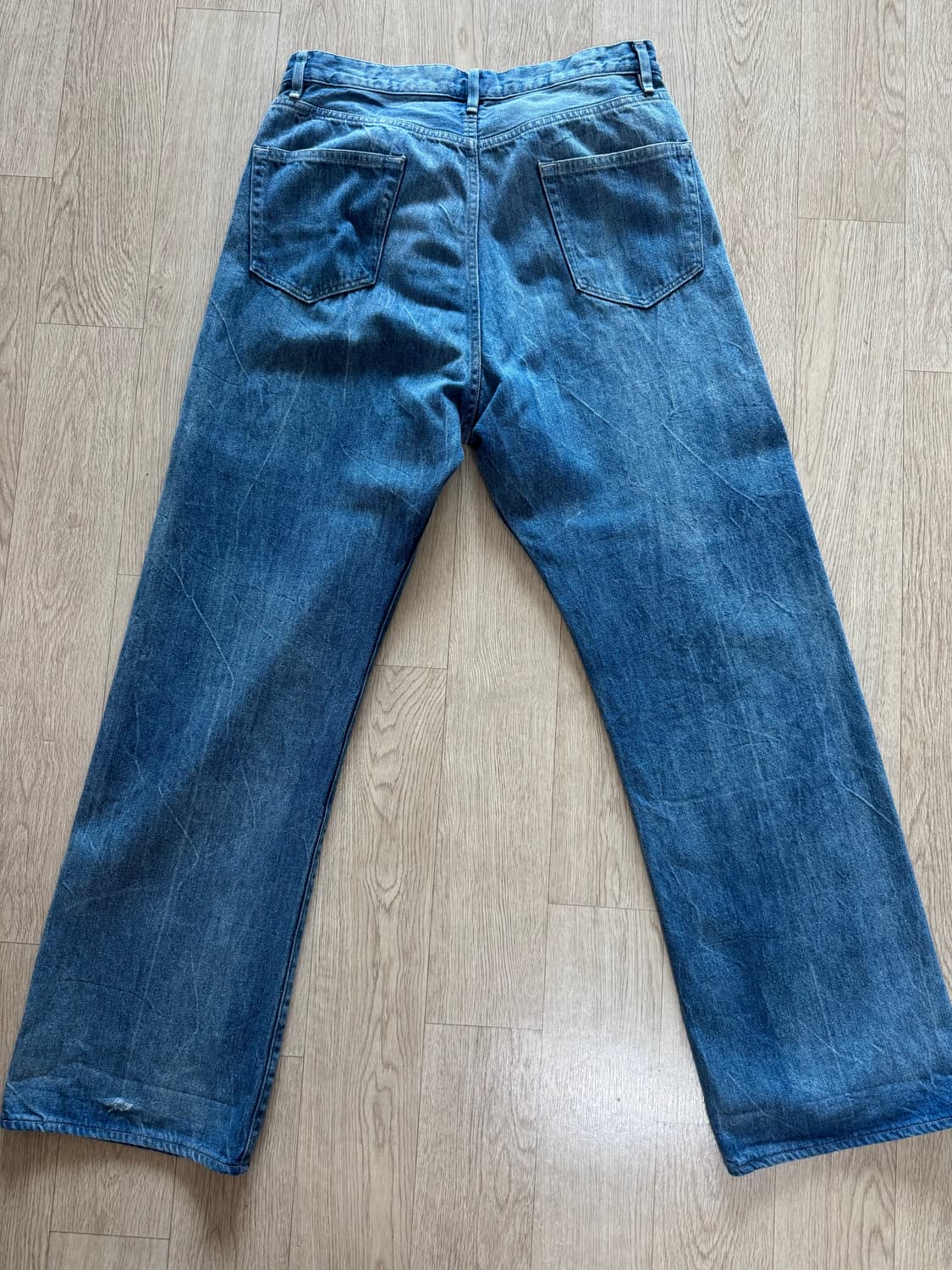 오라리 셀비지 페이디드 라이트 데님 팬츠 상품이미지3