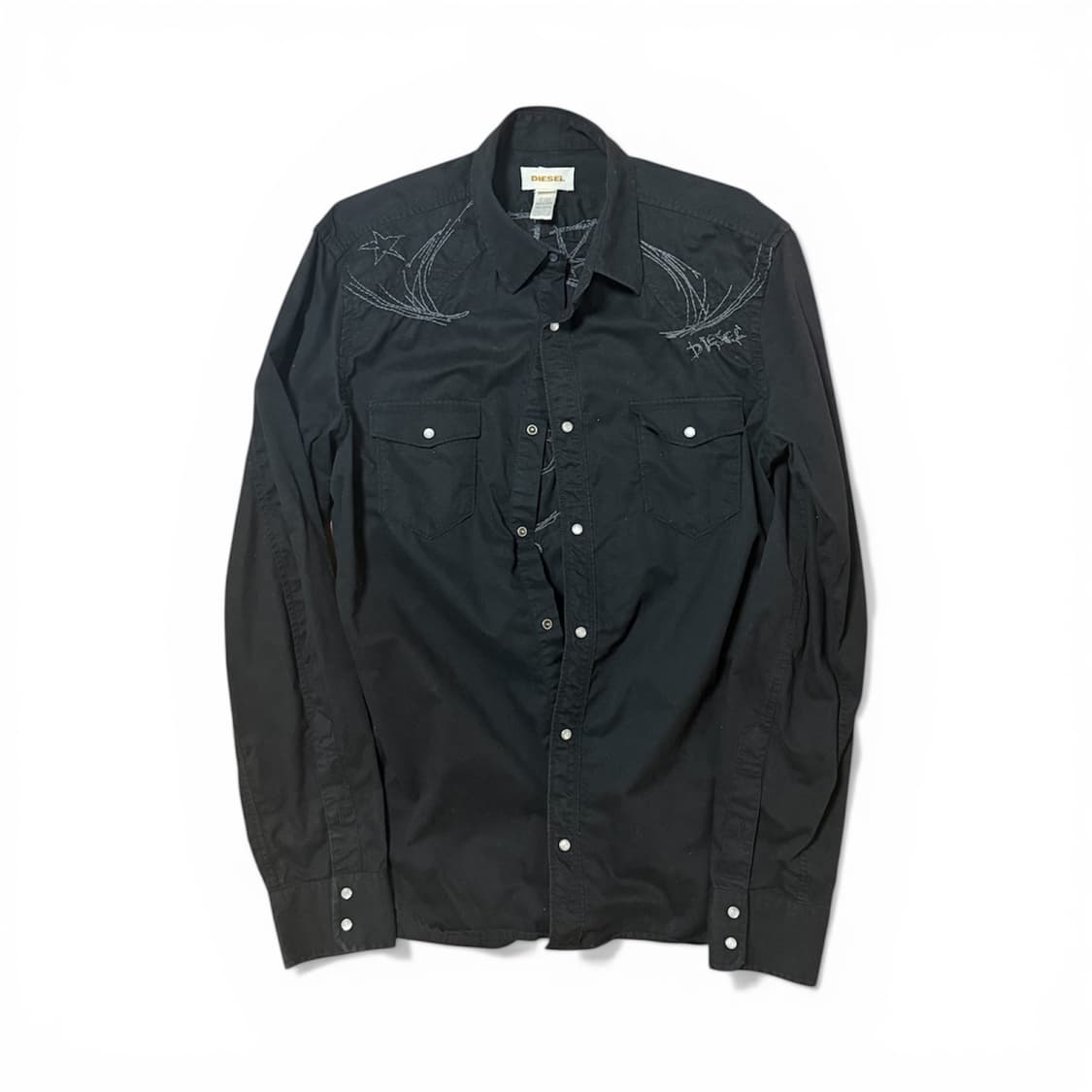 Diesel 디젤 슬림핏 스컬 셔츠 상품이미지1