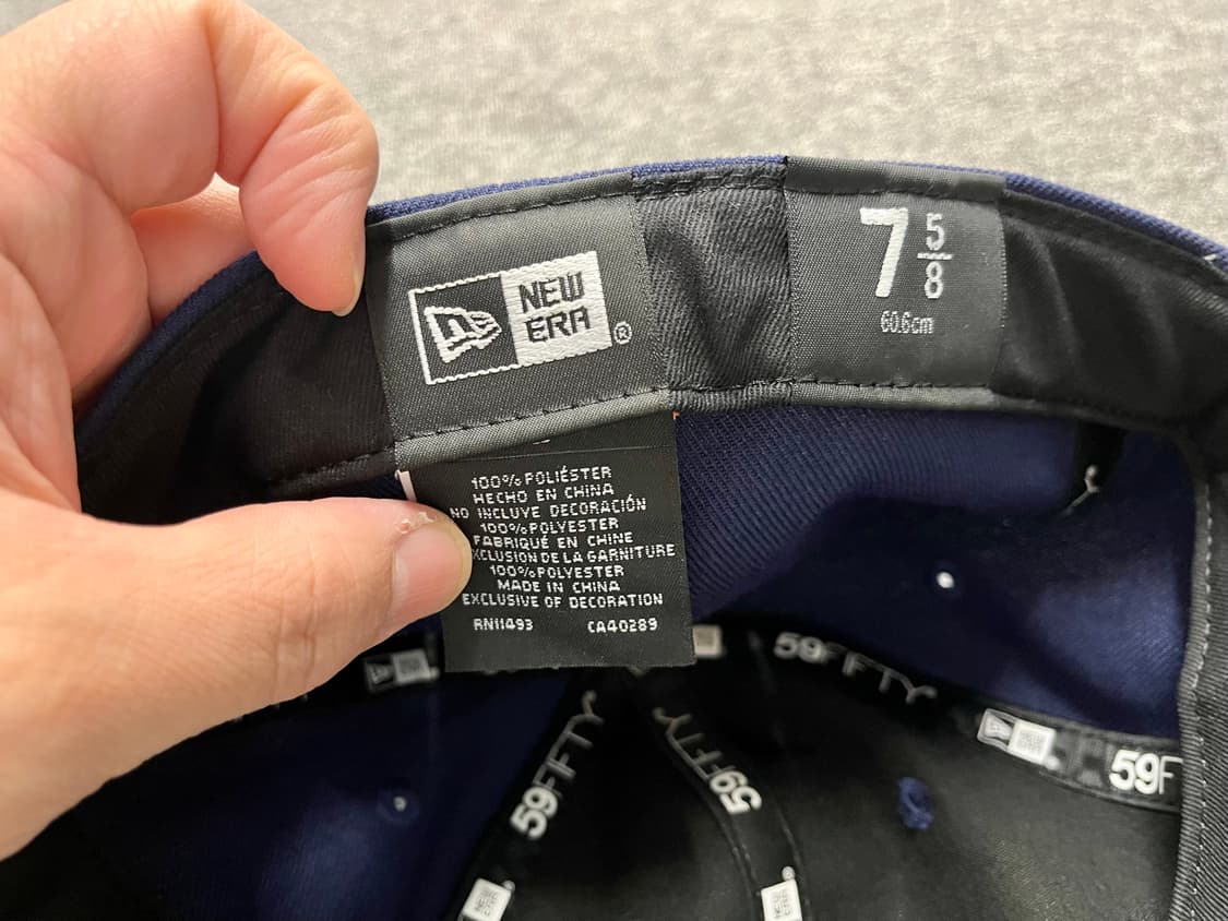 발란사 X 뉴에라 b캡 네이비/오렌지 7 5/8 상품이미지6