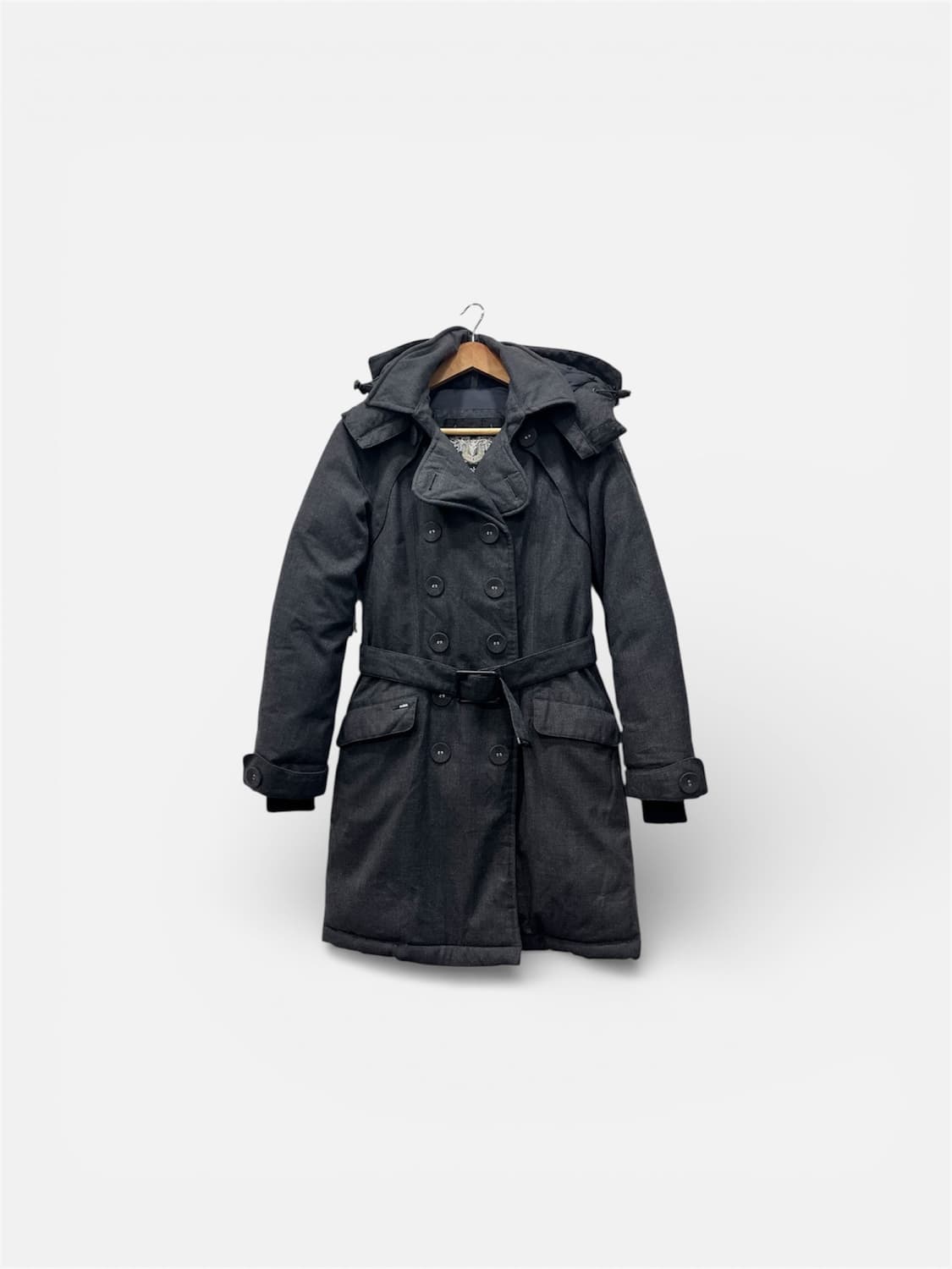 노비스 튤라 스틸그레이 다운 벨티드 패딩 xs 상품이미지1