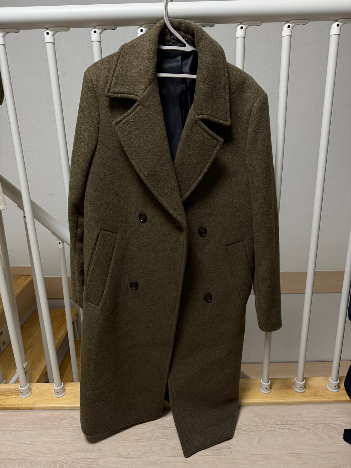 ZARA 코트 카키 상품이미지1