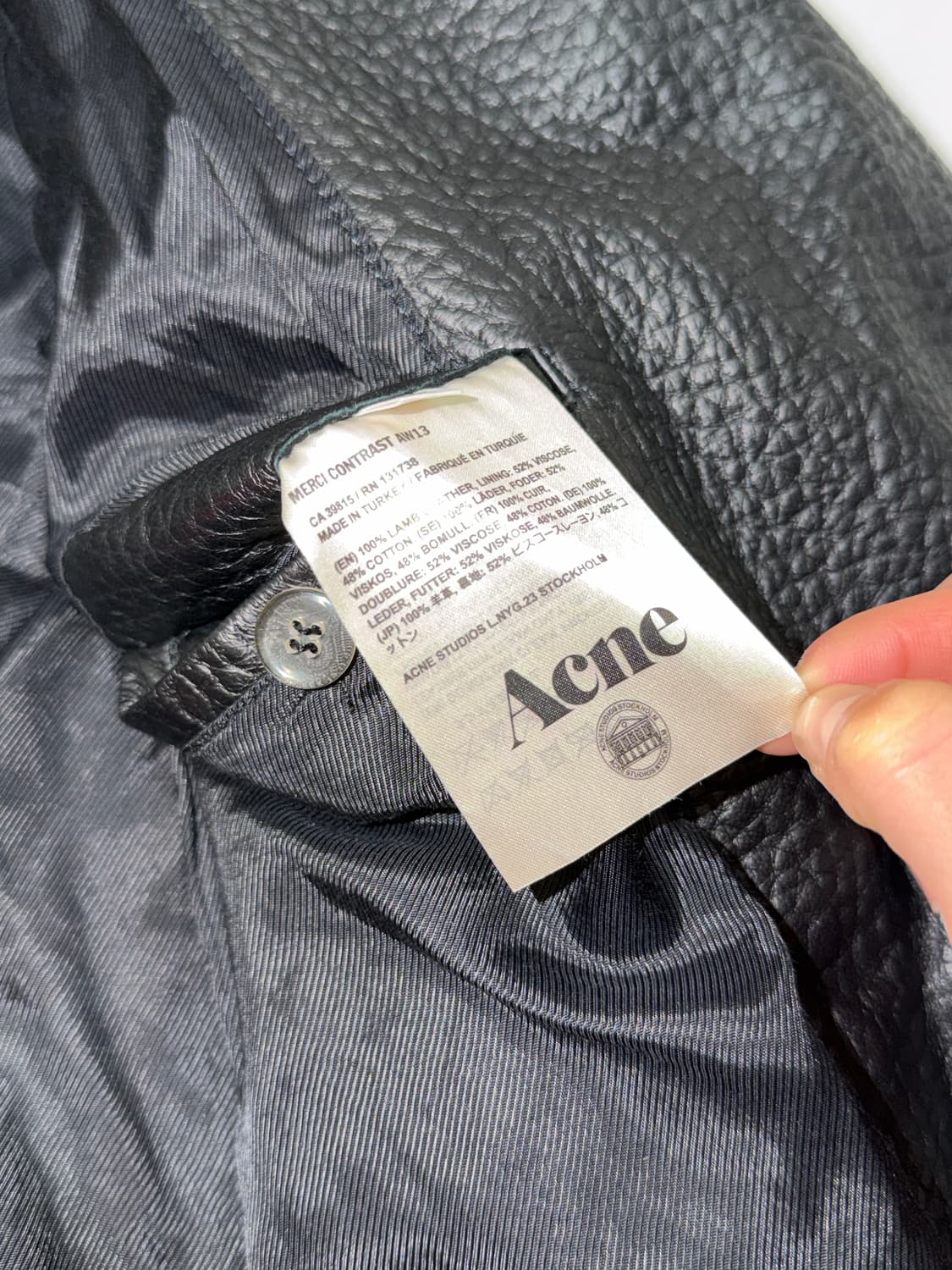 아크네 스튜디오 레더 자켓 상품이미지4