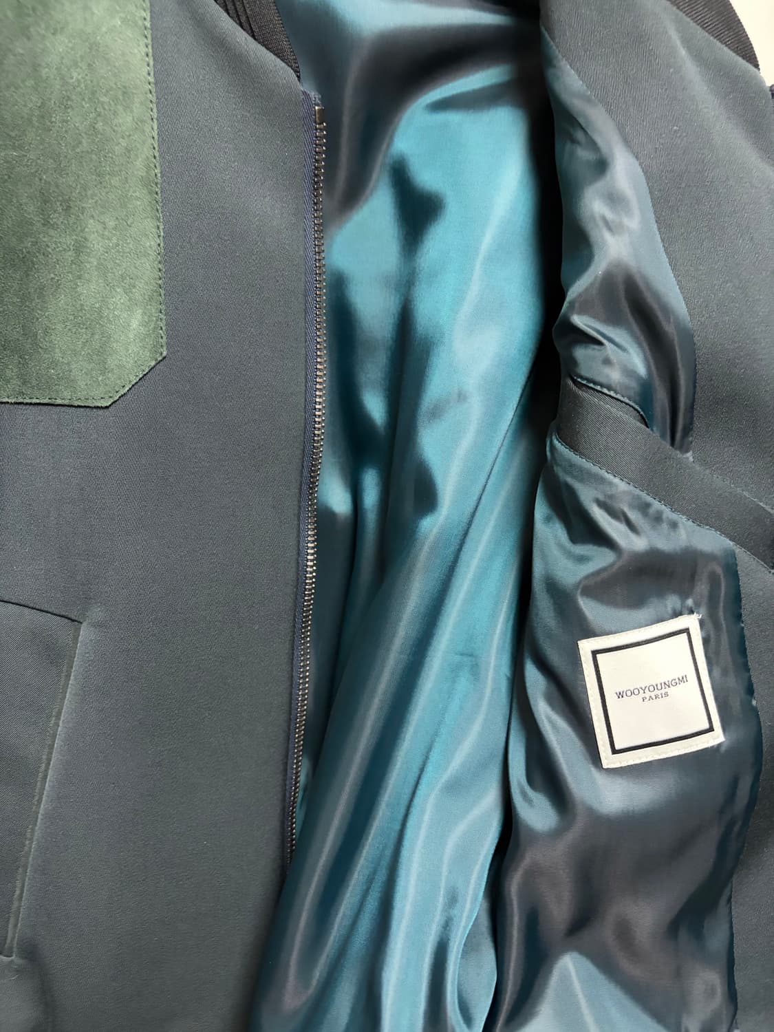 우영미 염소가죽 패치워크 봄버자켓 상품이미지3