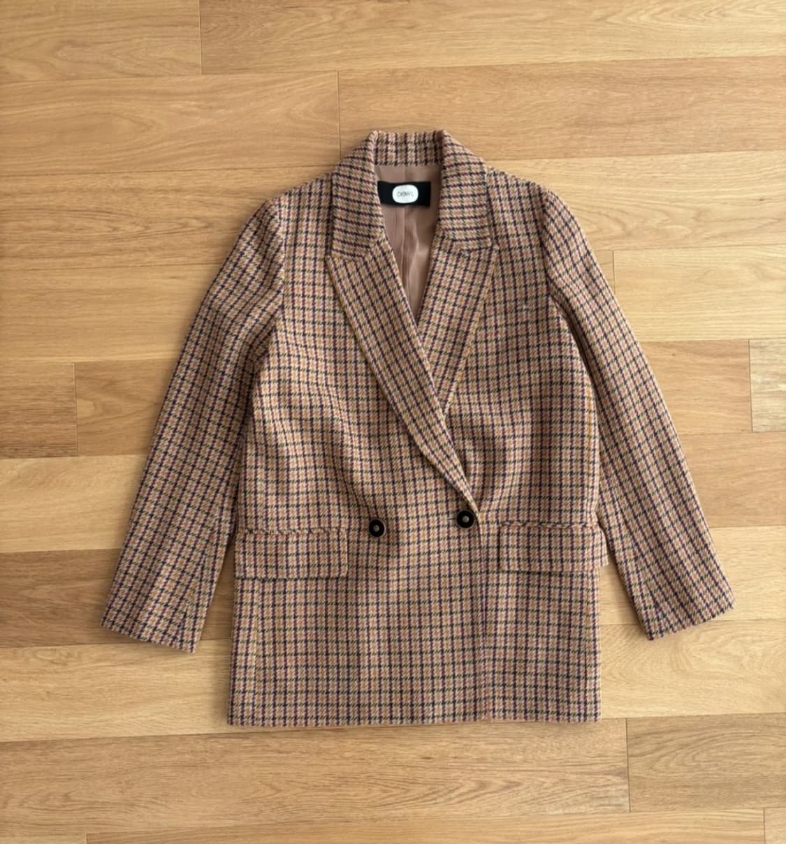 듀엘 울 체크 코트 자켓 55 상품이미지1