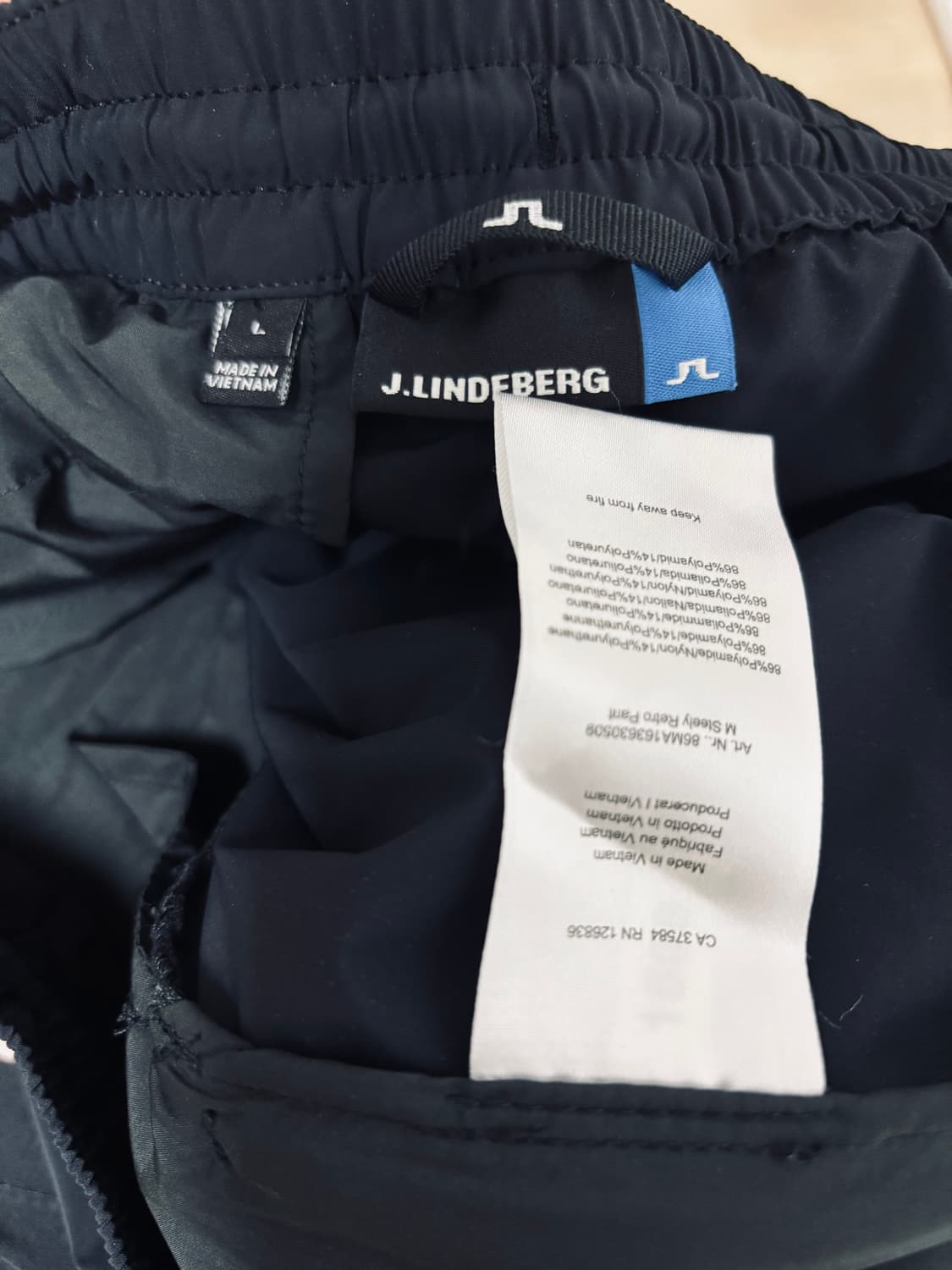 J.LINDEBERG 배색 라인 트랙 팬츠 상품이미지3
