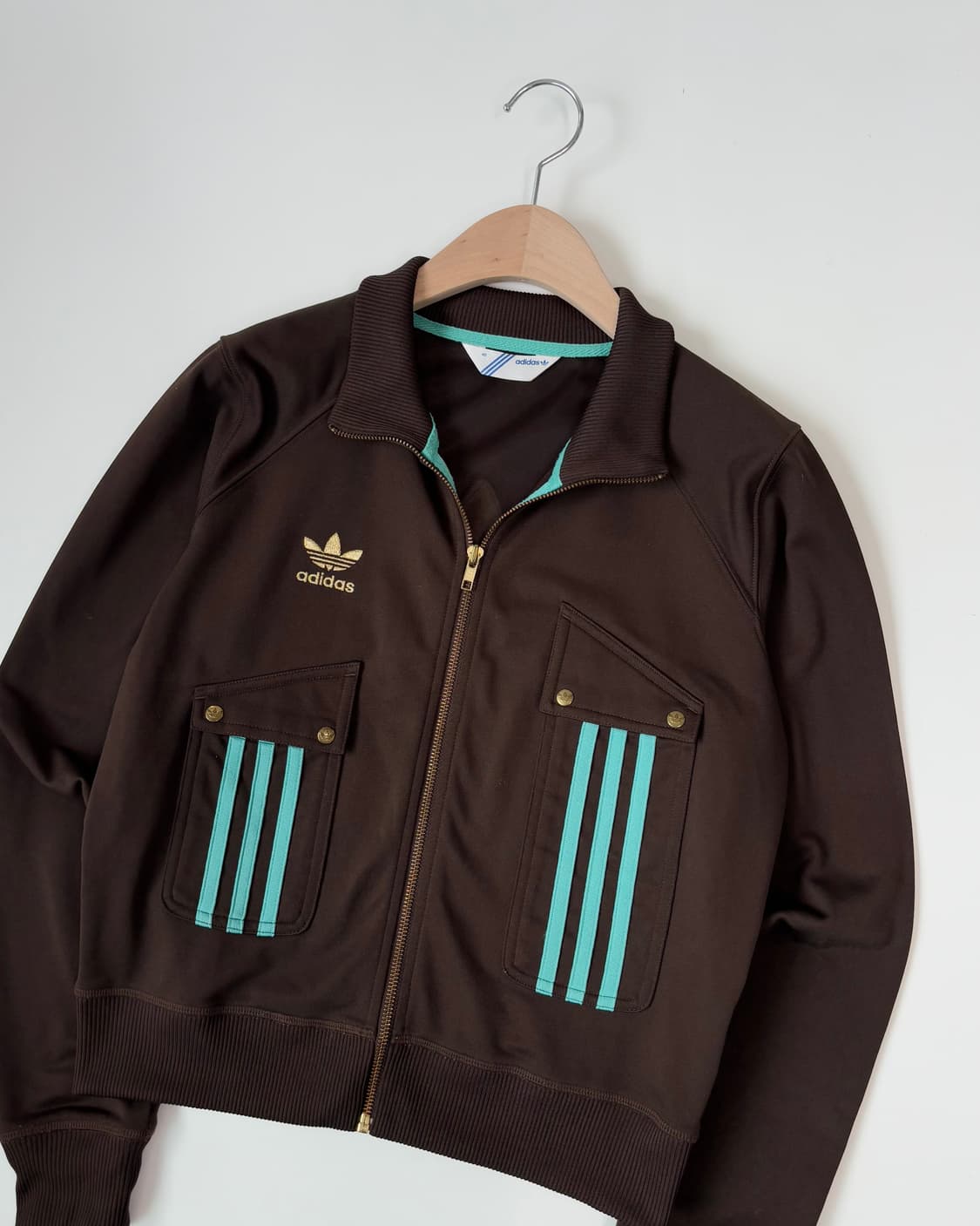 Adidas 아디다스 딥브라운-민트 포켓 트랙탑  상품이미지5