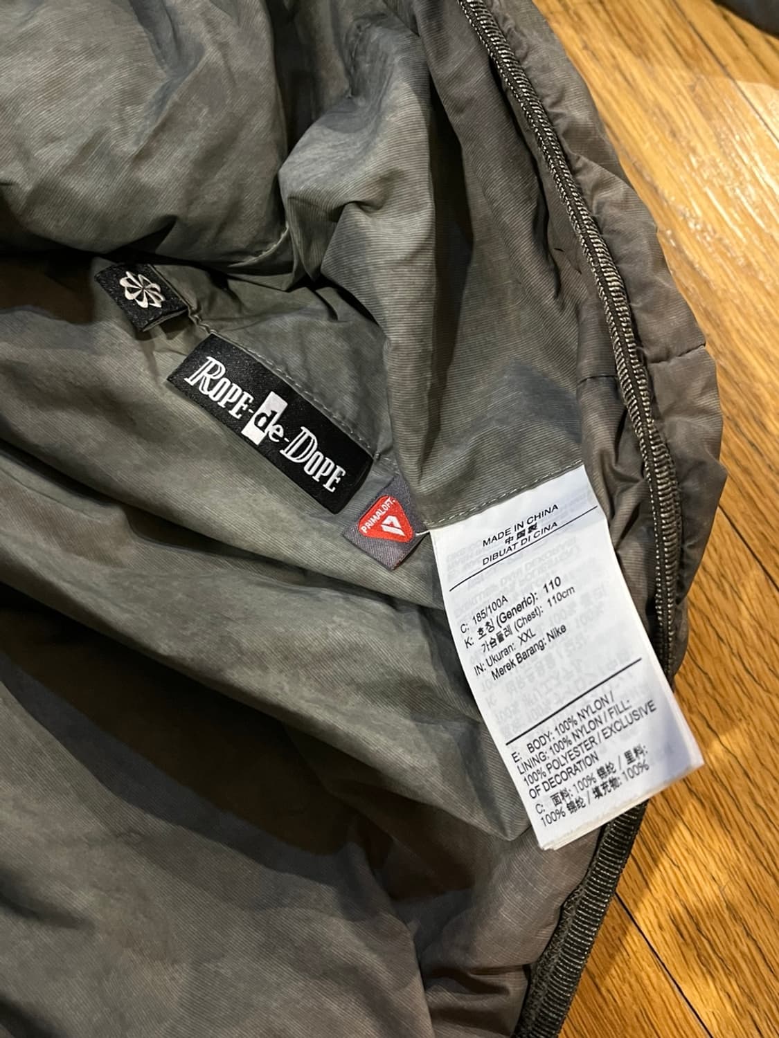 나이키 acg 라이트아미 로프드도프 프리마로프트 경량 패딩 후디 xxl 상품이미지2