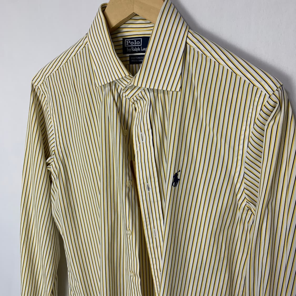 폴로랄프로렌 포니 커스텀핏 스트라이프 드레스 셔츠 긴팔 남녀공용 상품이미지5