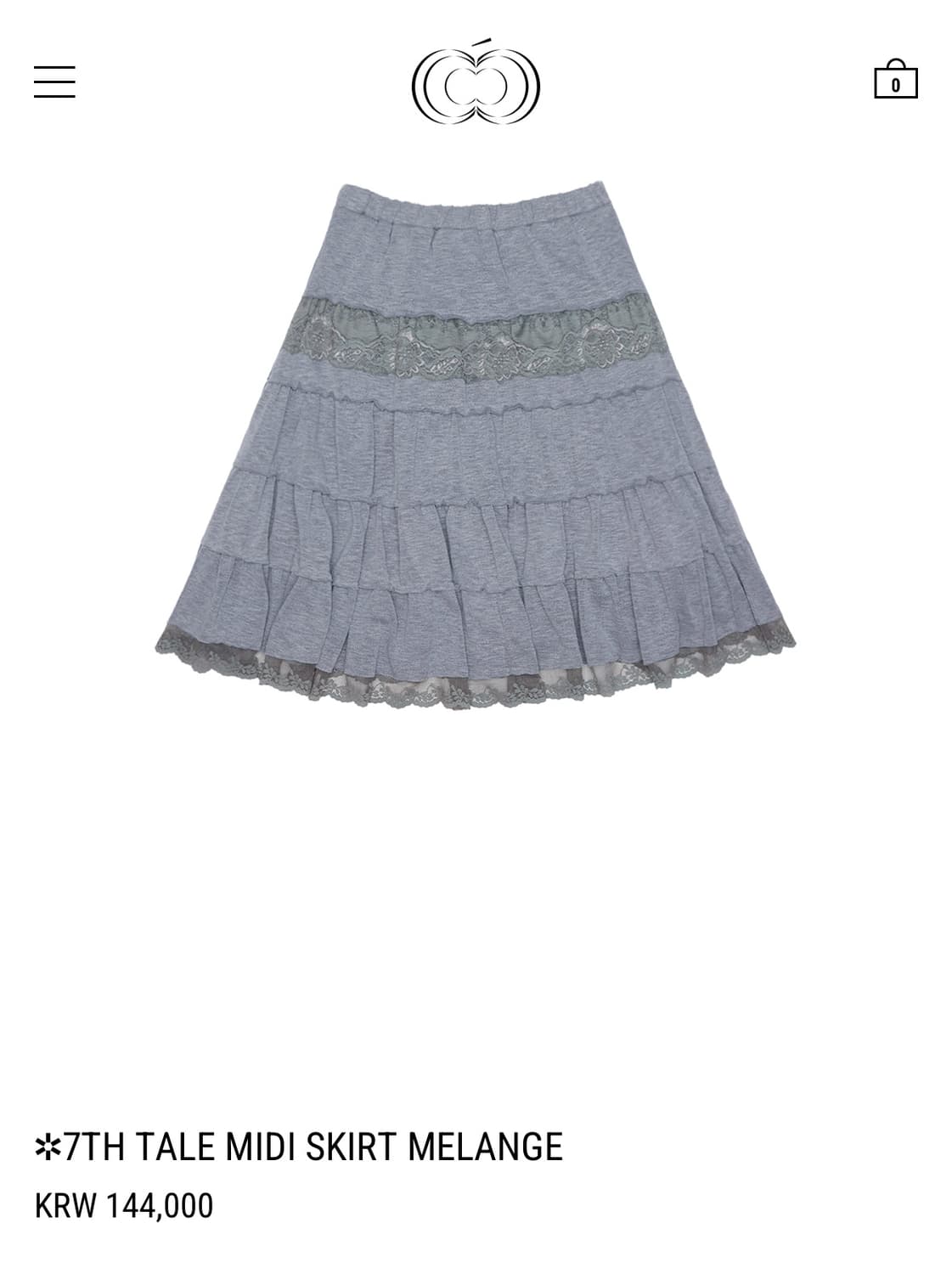 콜로신스 TALE MIDI SKIRT MELANGE 상품이미지1