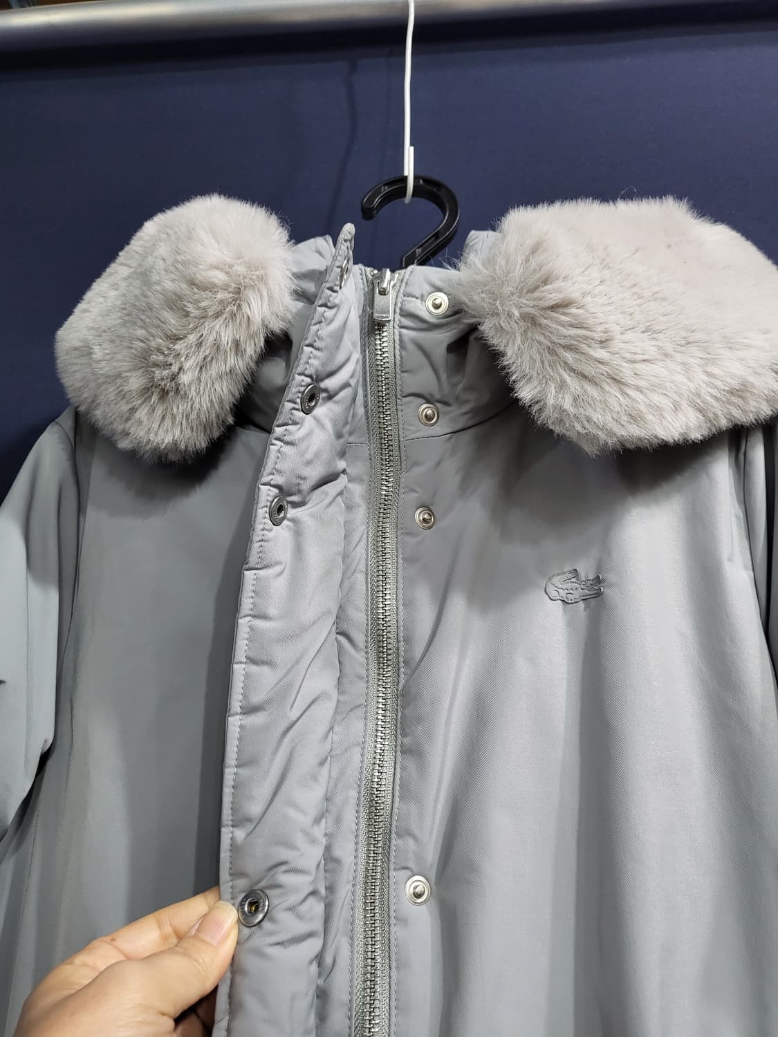 라코스테 퍼 구스다운 롱패딩 상품이미지2