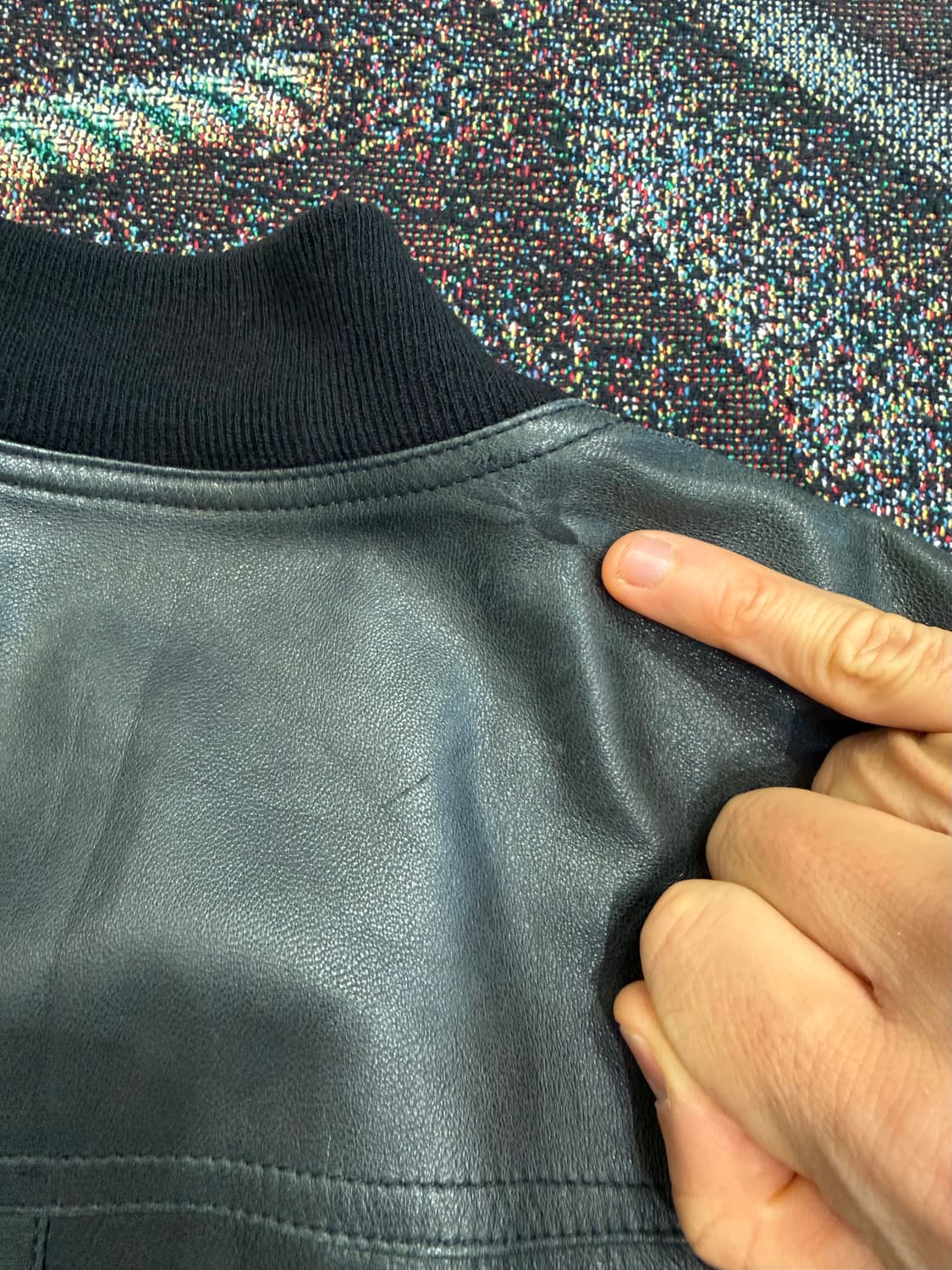 릭오웬스 양가죽 봄버 자켓  상품이미지4