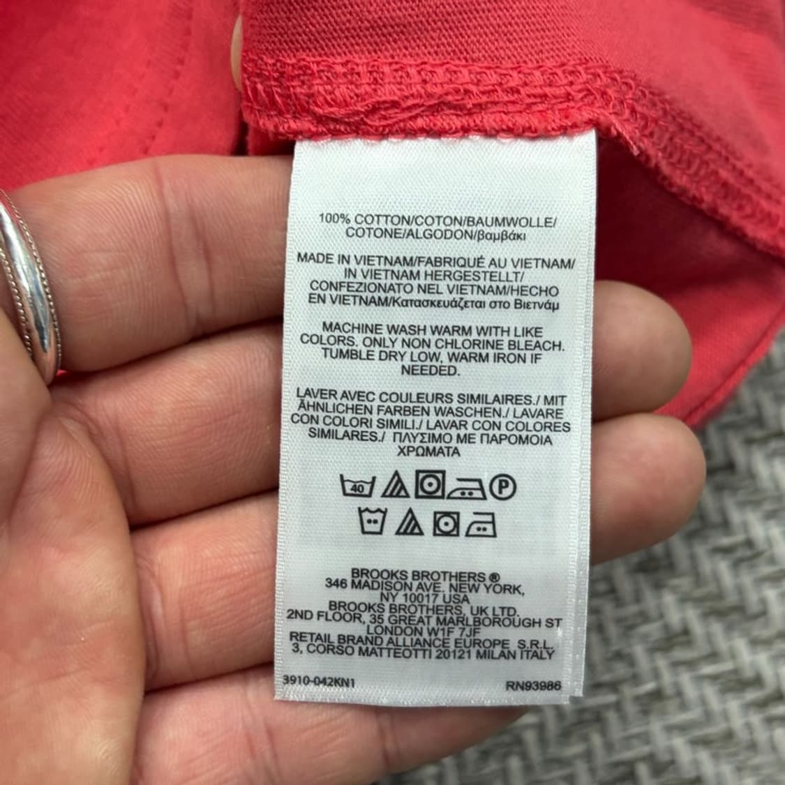 브룩스브라더스 베이직 로고 피케티셔츠 v2999 상품이미지7