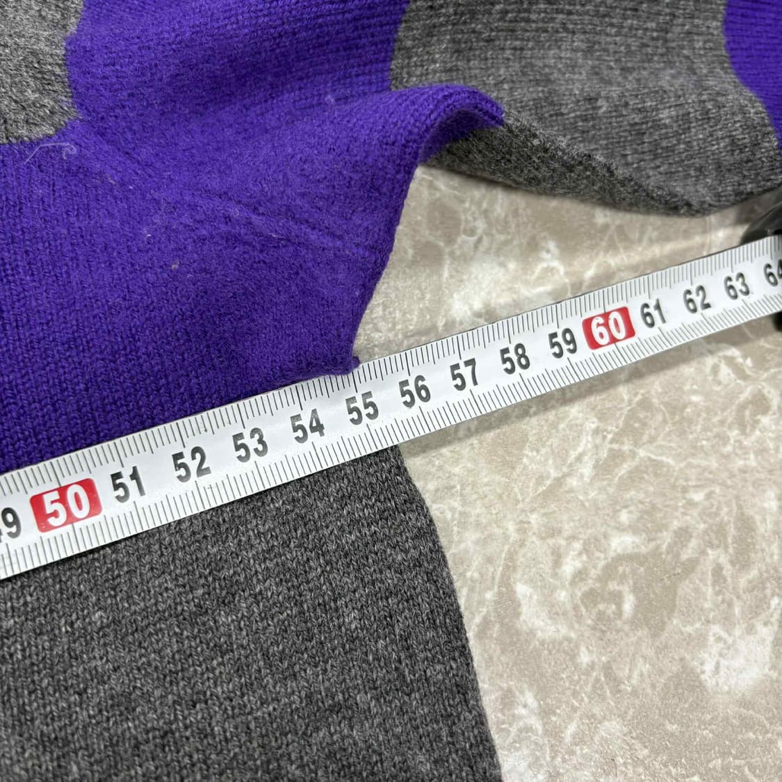 폴로 랄프로렌 메리노 울 맨즈라인 스트라이프 크루넥 니트(L) 상품이미지5