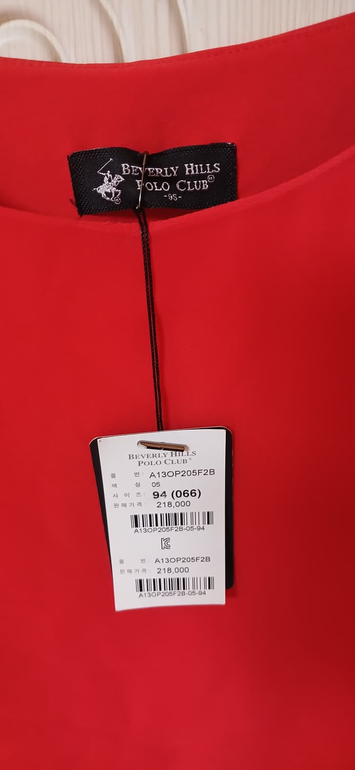 비버리힐즈 폴로클럽 레드 컬러 원피스   상품이미지2