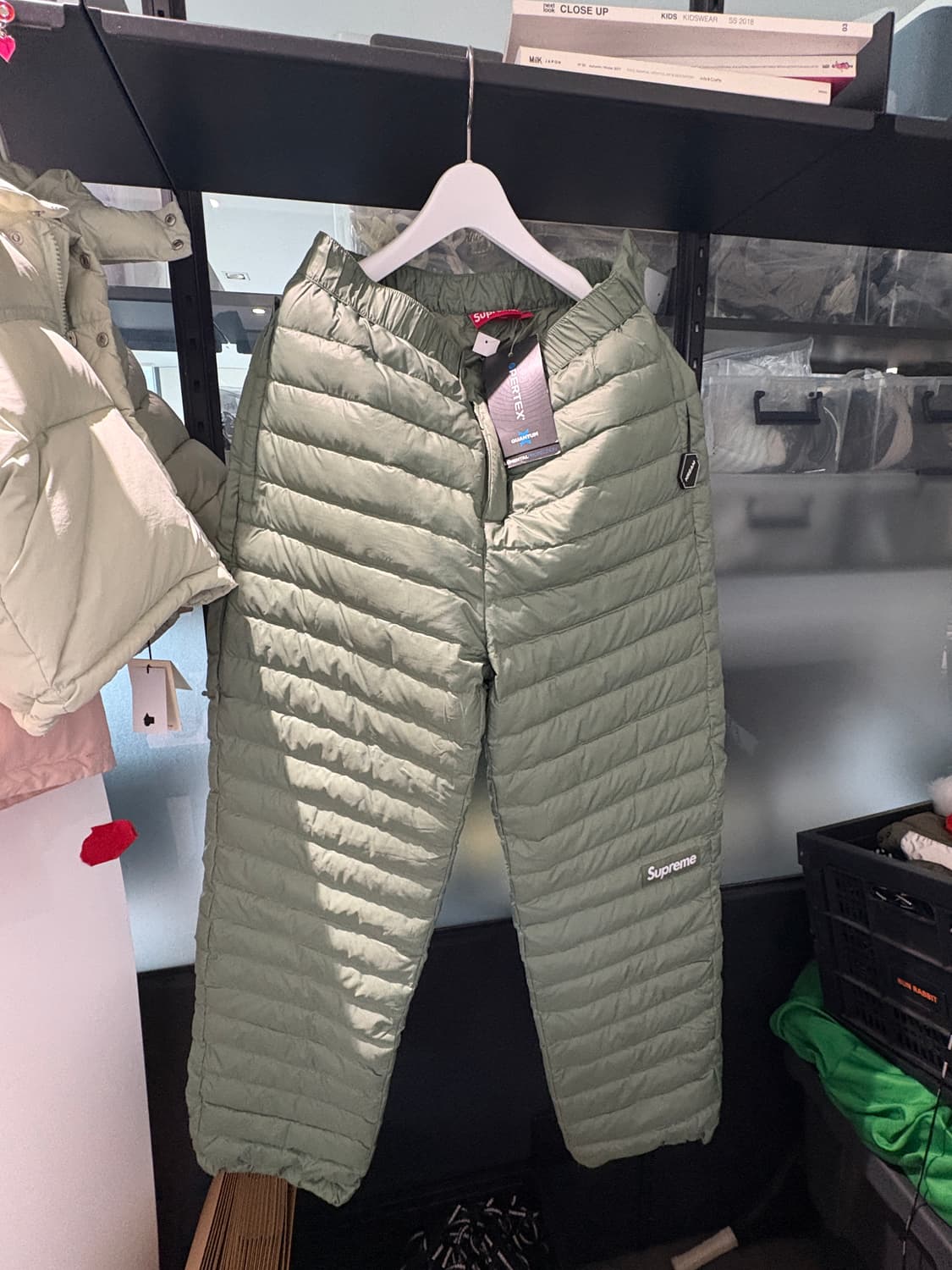 Supreme Micro Down Pant Olive  M 상품이미지2