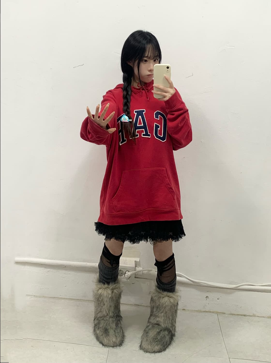 [GAP] 갭 딸기맛 🍓 아방핏 후드티 상품이미지3