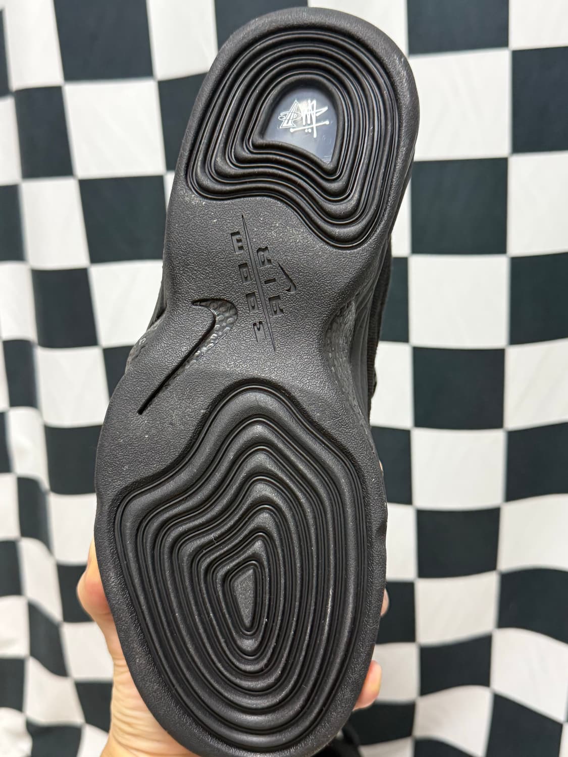 새상품)나이키x스투시 에어패니2 블랙  260사이즈 상품이미지2