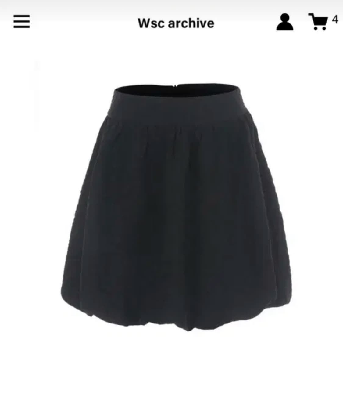 wsc 아카이브 balloon skirt 001 벌룬 스커트 상품이미지1