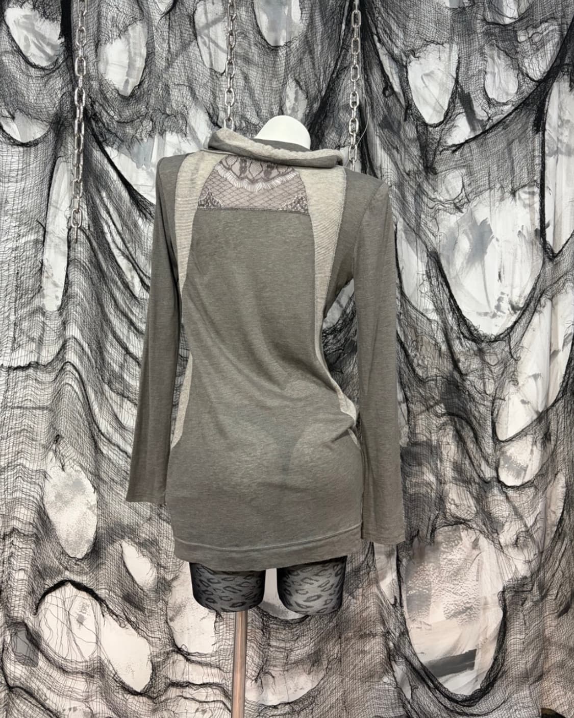 Grunge Oriental See-through one-piece 상품이미지3